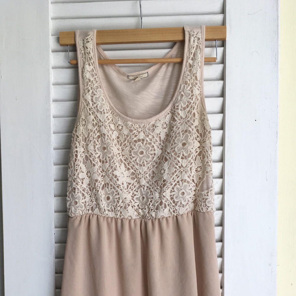 $5! Hi-Low Bohemian White Lace Sundress